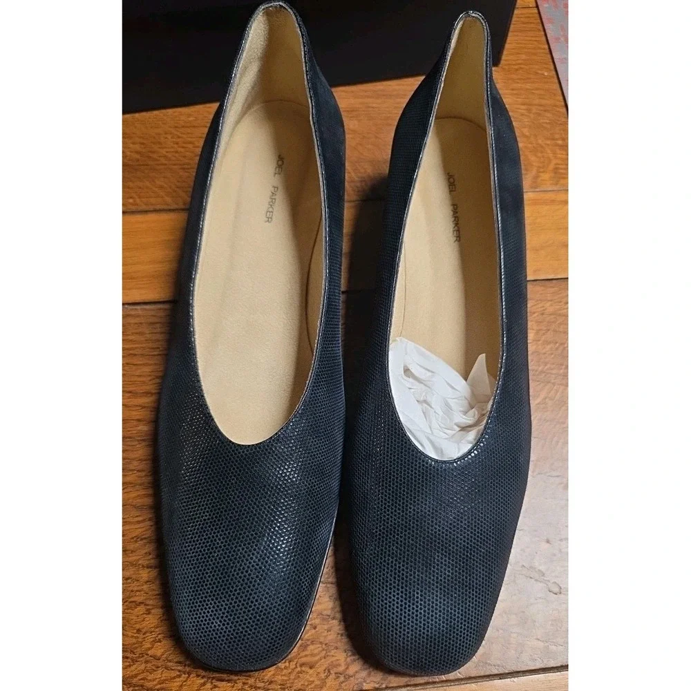 Joel Parker Vintage Josee‎ Navy Serpent Pumps Heels Size 12 N NIB Handcrafted